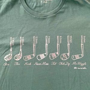 Travis Mathew Golf T-Shirt Size Medium - Green - Brand New